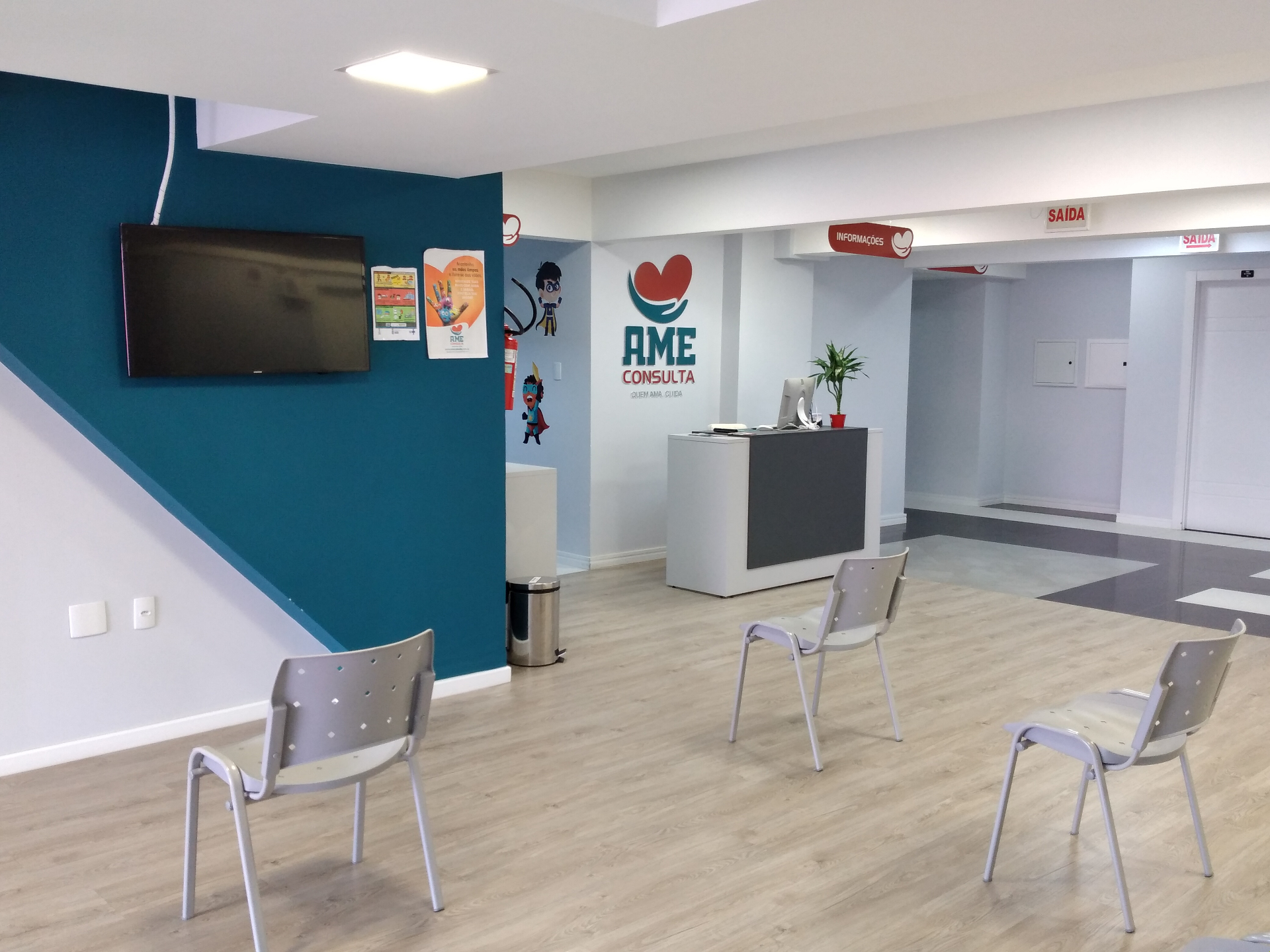 Recepção e sala de espera